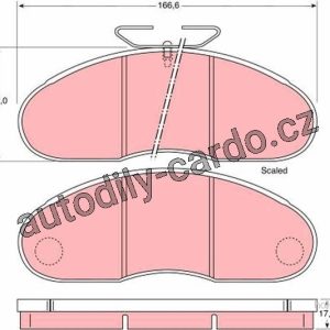 Sada brzdových destiček TRW GDB948 – MERCEDES MB130 80-87