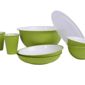 Set plastového nerozbitného nádobí Omada Sanaliving 8ks VerdeMela zelená 311939 Set plastového nerozbitného nádobí Omada Sanaliving 8ks VerdeMela zelená 311939