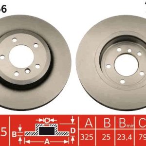 TR DF4166 Brzdový kotouč TRW – lakovaný