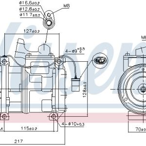 Kompresor klimatizace NISSENS 89147 Kompresor klimatizace NISSENS 89147
