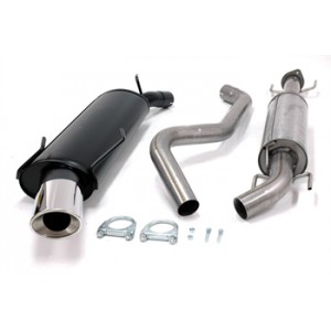 Chromovaný ocelový výfuk 1x90x120mm Saab 9-5 Kombi YS3E 01SA003-25