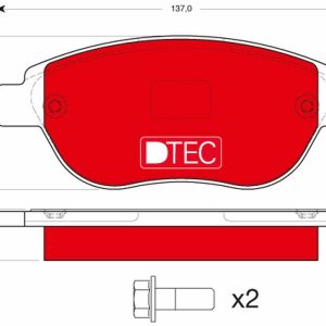 TR GDB1464DTE Sada brzdových destiček TRW DTEC