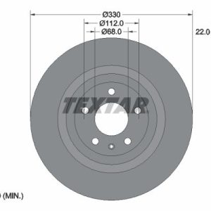 Brzdový kotouč TEXTAR 92132603 Brzdový kotouč TEXTAR 92132603