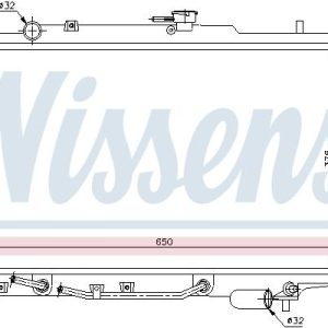 Chladič motoru NISSENS 66603 Chladič motoru NISSENS 66603