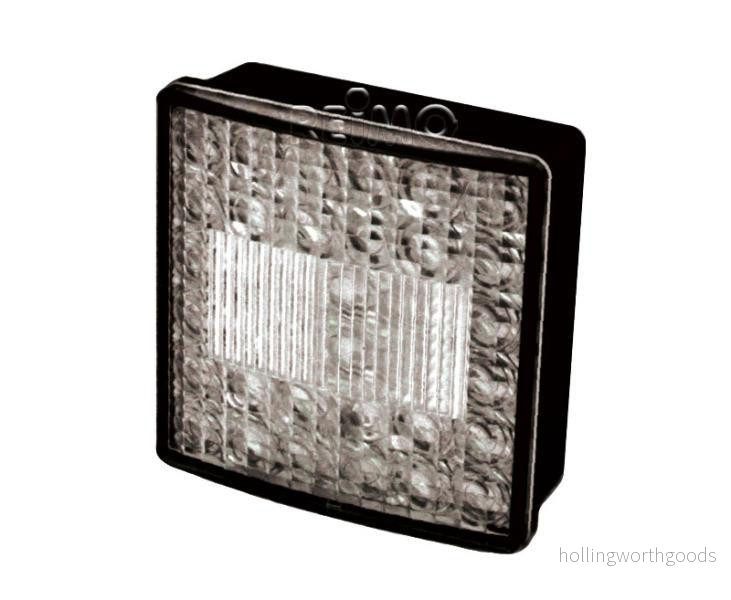 Svítilna mlhová zadní Jokon LED čtvercová 80 × 80 mm čiré sklo 12 V 3 W krytí IP67 pro karavany a přívěsy 303003
