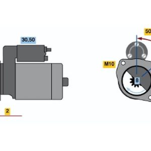 Startér BOSCH (BO 0986021051) Startér BOSCH (BO 0986021051)
