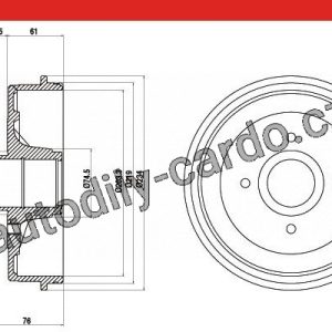Brzdový buben TRW DB4340 Brzdový buben TRW DB4340