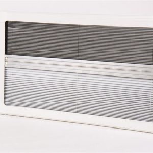 Roleta zatemňovací s moskytiérou pro okna Carbest RW Motion 960 × 450 mm (hliníkový vnitřní kazetový rám, bílá) 304377