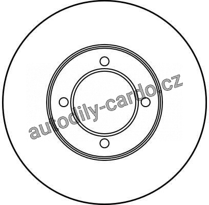 Brzdový kotouč TRW DF2691 - TOYOTA