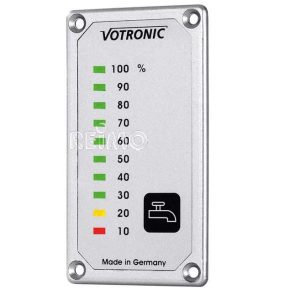Ukazatel stavu čisté vody VOTRONIC LED 12 V / 24 V bez senzorů pro nádrže v karavanech a obytných vozech 310311 Ukazatel stavu čisté vody VOTRONIC LED 12 V / 24 V bez senzorů pro nádrže v karavanech a obytných vozech 310311