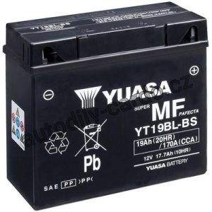 Motobaterie YUASA YT19BL-BS 19Ah 170A 12V L+ /186/82/171/ Motobaterie YUASA YT19BL-BS 19Ah 170A 12V L+ /186/82/171/