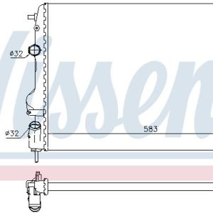 Chladič motoru NISSENS 63766 Chladič motoru NISSENS 63766