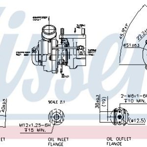 Turbodmychadlo NISSENS 93158 Turbodmychadlo NISSENS 93158