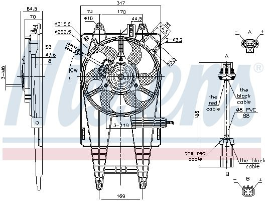Ventilátor chladiče NISSENS 85162