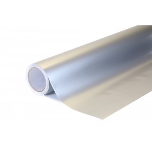 Lesklá stříbrná polepová fólie 152x700cm - interiér/exteriér GF05-070