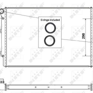 Chladič, chlazení motoru NRF 53425 Chladič, chlazení motoru NRF 53425