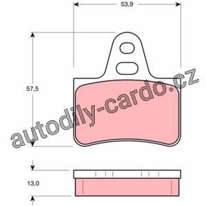 Sada brzdových destiček TRW GDB1071 – CITROEN Sada brzdových destiček TRW GDB1071 – CITROEN