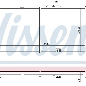 Chladič motoru NISSENS 632731 Chladič motoru NISSENS 632731