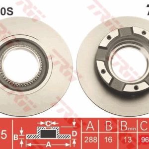 TR DF6510S Brzdový kotouč TRW – lakovaný TR DF6510S Brzdový kotouč TRW – lakovaný