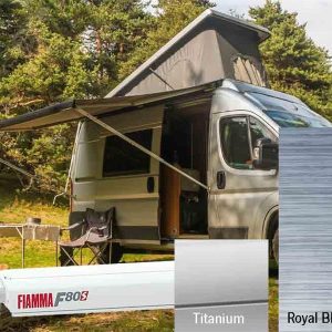 Markýza střešní kazetová Fiamma F80s 4,25 m (stříbrný elox, královská modrá, výsuv 2,5 m) 306233 Markýza střešní kazetová Fiamma F80s 4,25 m (stříbrný elox, královská modrá, výsuv 2,5 m) 306233