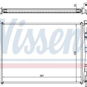 Chladič motoru NISSENS 63765A Chladič motoru NISSENS 63765A