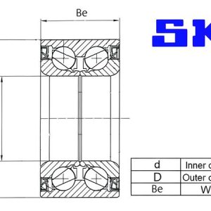 Sada ložisek kol SKF VKBA 6972