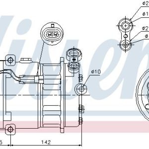 Kompresor klimatizace NISSENS 89157 Kompresor klimatizace NISSENS 89157