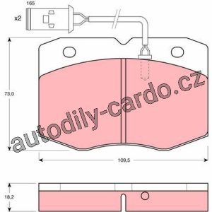 Sada brzdových destiček TRW GDB1111 – IVECO Sada brzdových destiček TRW GDB1111 – IVECO