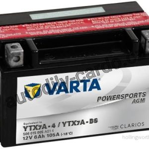 Moto baterie VARTA VT 506015 6Ah 105A 12V L+ Y5 FUNSTART AGM /151x88x94/ YTX7A-BS / YTX7A-BS Moto baterie VARTA VT 506015 6Ah 105A 12V L+ Y5 FUNSTART AGM /151x88x94/ YTX7A-BS / YTX7A-BS
