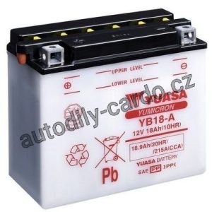 Motobaterie YUASA YB18-A 18Ah 235A 12V L+ /180x90x162/
