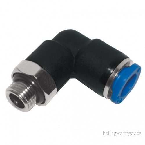 Rychlospojka plast pravý úhel 1/8-6 600261 Rychlospojka plast pravý úhel 1/8-6 600261