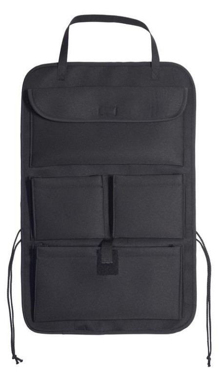 Organizér na přední sedadlo PREMIUM černý 65x43cm, 4 kapsy 648384