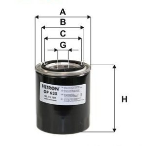 FI OP635 filtr olejový FILTRON FI OP635 filtr olejový FILTRON
