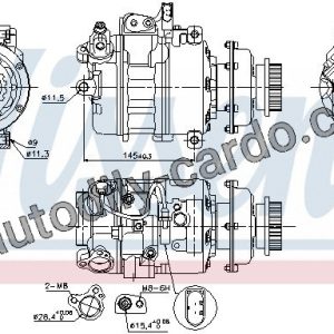 Kompresor klimatizace NISSENS 89036 nahrazen 890637 Kompresor klimatizace NISSENS 89036 nahrazen 890637
