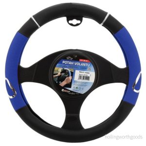 Potah volantu RALLY modrý 37-39cm 745132