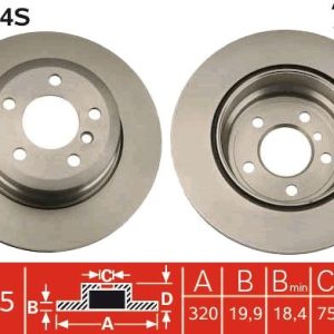 TR DF4854S Brzdový kotouč TRW – lakovaný