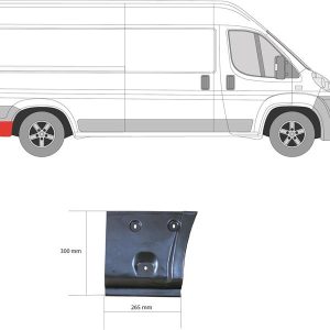 KK 2097602 P lem zadního blatníku, délka 33cm – KLOKKERHOLM 668393