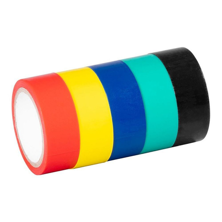 Páska izolační 5ks – různé barvy 19mm/5m 648377
