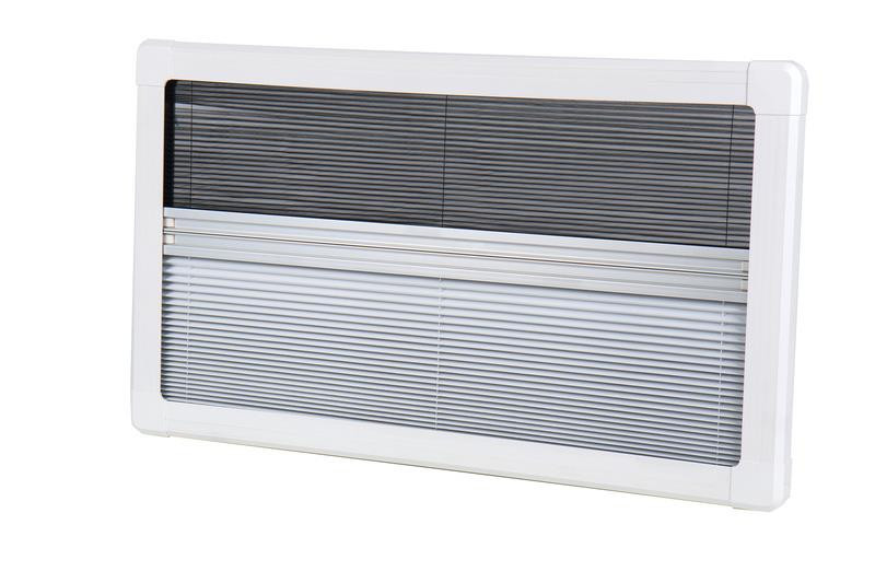 Roleta vnitřní zatemňovací Carbest RW Van 800 × 500 mm s moskytiérou – bílý rám 304528