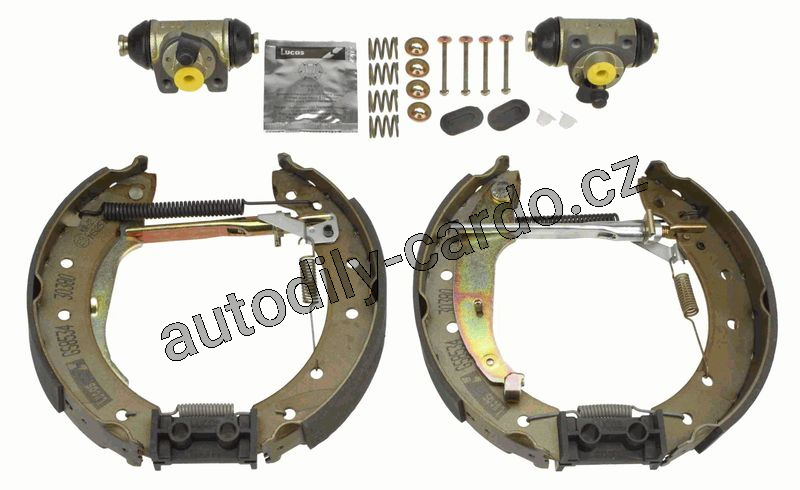 Sada brzdových čelistí TRW GSK1050 - Superkit RENAULT