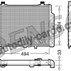 Chladič motoru DENSO (DE DRM17075) Chladič motoru DENSO (DE DRM17075)