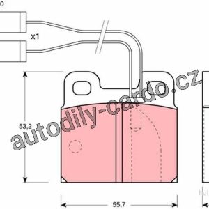 Sada brzdových destiček TRW GDB363 – ALFA ROMEO 75 85-92 Sada brzdových destiček TRW GDB363 – ALFA ROMEO 75 85-92