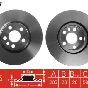 TR DF4257 Brzdový kotouč TRW – lakovaný