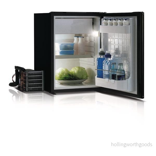 Chladnička kompresorová vestavná Vitrifrigo C42L s externím kompresorem (objem 42 l, černá, systém Airlock, ideální pro VW T5/T6) 305492