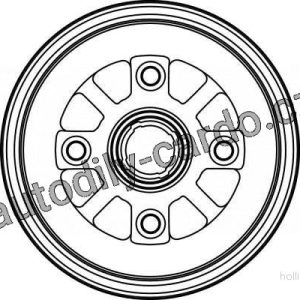 Brzdový buben TRW DB4112 – MAZDA MAZDA 626 II