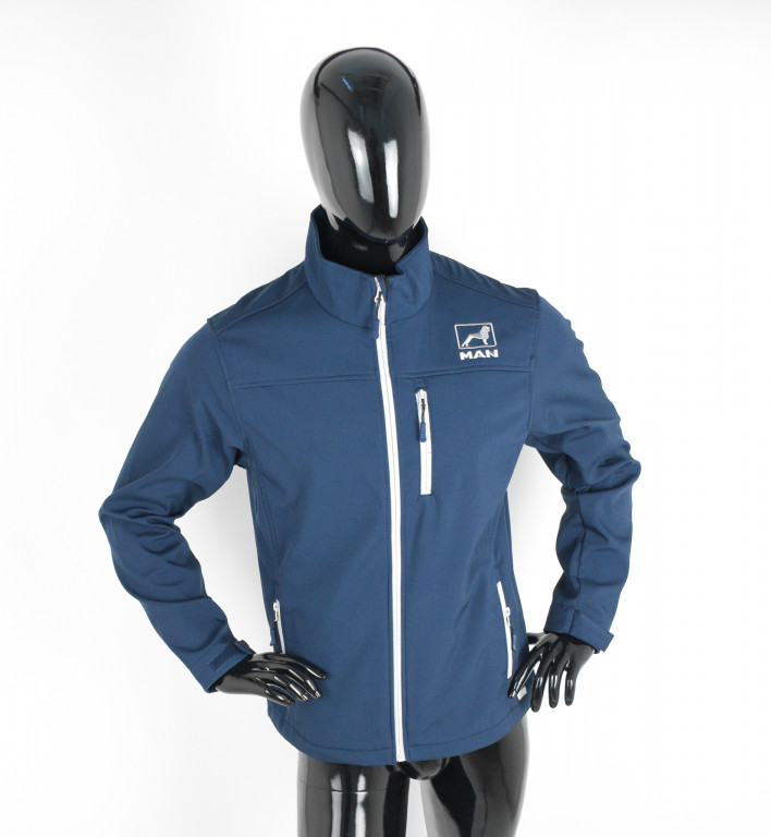 Bunda softshell MAN modrá XL 647652