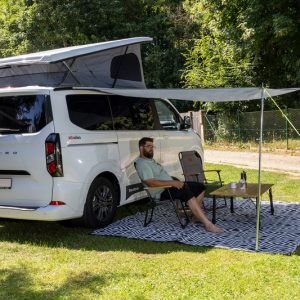 Plachta sluneční univerzální Reimo Como antracit 250 × 240 cm s ocelovými tyčemi 308839