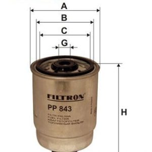 FI PP843 Filtr palivový FILTRON FI PP843 Filtr palivový FILTRON