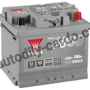 Autobaterie YUASA YBX5063 50Ah 480A 12V P+ /207x175x175/