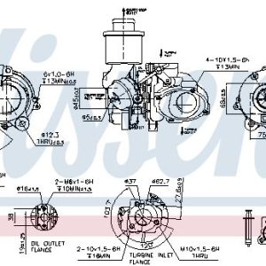 Turbodmychadlo NISSENS 93110 Turbodmychadlo NISSENS 93110